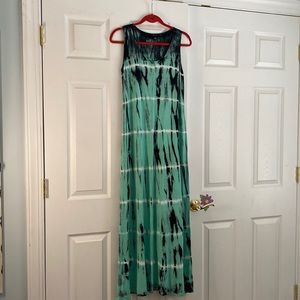 Tie dye maxi dress